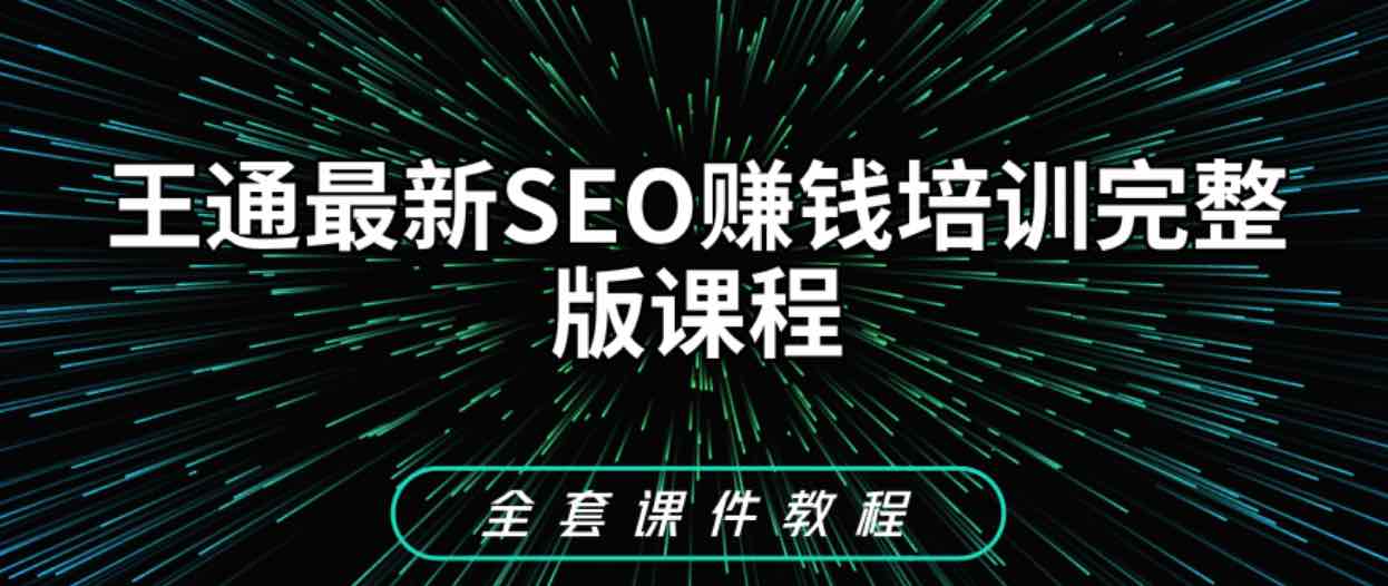 王通SEO教程_SEO赚钱培训教程下载